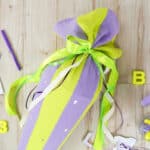 Diy Stoffe Inspiration 597g Schultuete Streifen Lavendel Gelb Silikonform Buchstaben