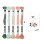 Diy Stoffe Stickset Hi Florales Motiv