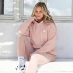 French Terry Helles Lachs Altrosa Hoodie Emiliana Kordel Kik