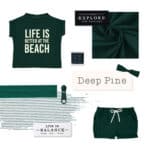 Moodboard Farbpaket Deep Pine