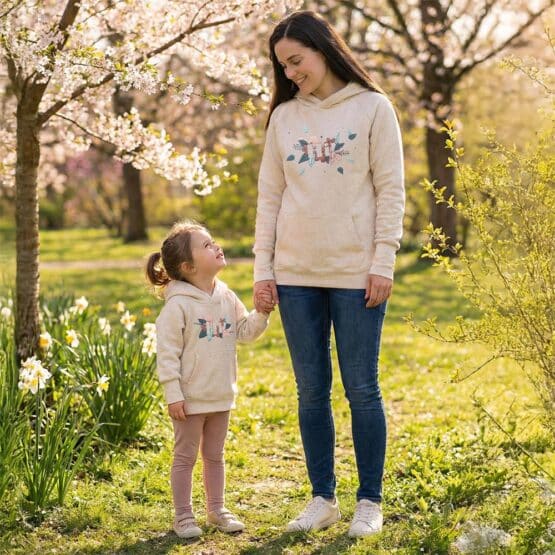 Stickset Hi Partnerlook Mama Kind Hoodie 2 Kik