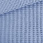 Waffelpique Helles Rauchblau