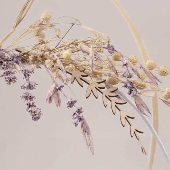Holzstecker Lavendel – 3 Stück – Natur