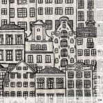 Leichter Canvas in Leinenoptik – Townhouse – Dunkles Natur Melange