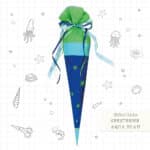 Schultuete Seesterne Aqua Blau