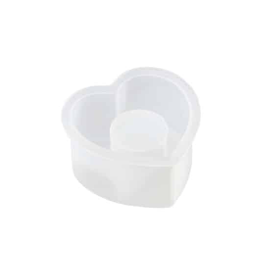 Silikon Giessform Kerzenhalter Herz 2