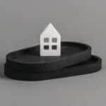 Silikon Giessform Untersetzer Oval Raysin Schwarz