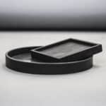 Silikon Giessform Untersetzer Rund Raysin Schwarz