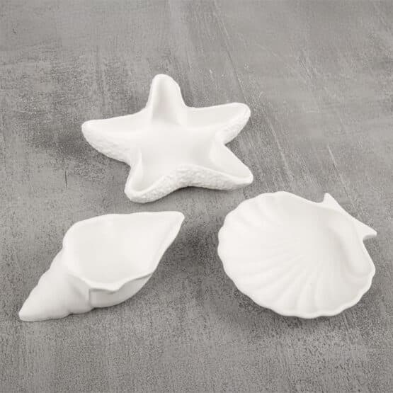 Silikon Giessformen Set Seestern Muscheln Dekoschalen 3