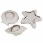 Silikon Giessformen Set Seestern Muscheln Dekoschalen 8