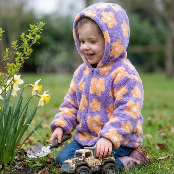 Teddyfleece Blumen 4 Kif