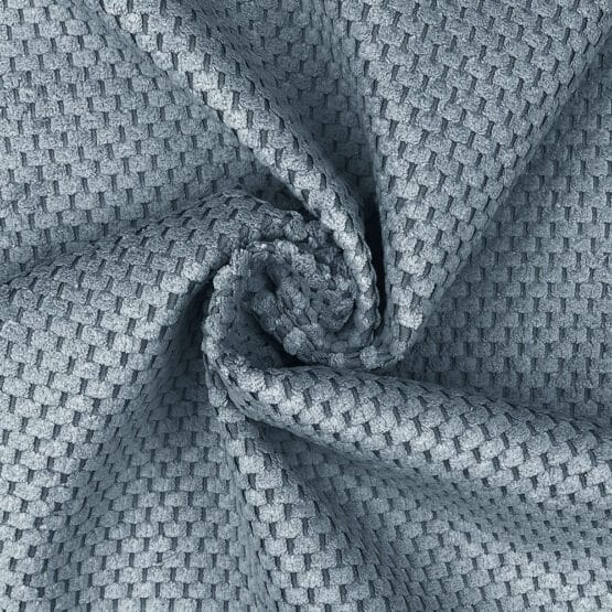 Velvet Dekostoff – strukturiert – Stahlgrau