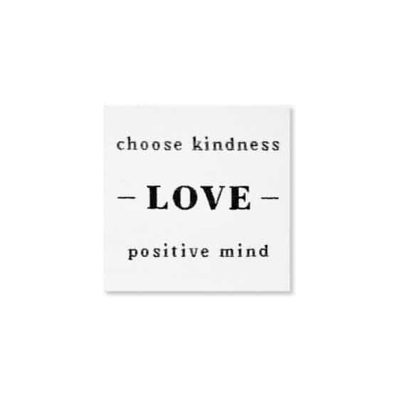 Weblabel Love Choose Kindness 40 X 40 Mm Aufbuegelbar