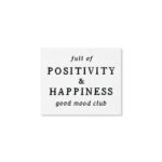 Weblabel Positivy Happiness 42 X 35 Mm Aufbuegelbar