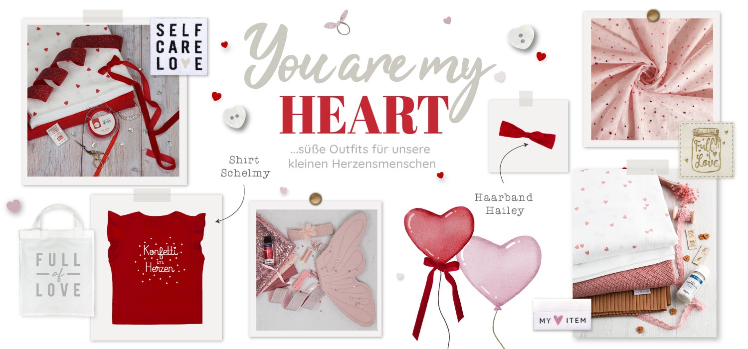 DIY Stoffe Valentinstag