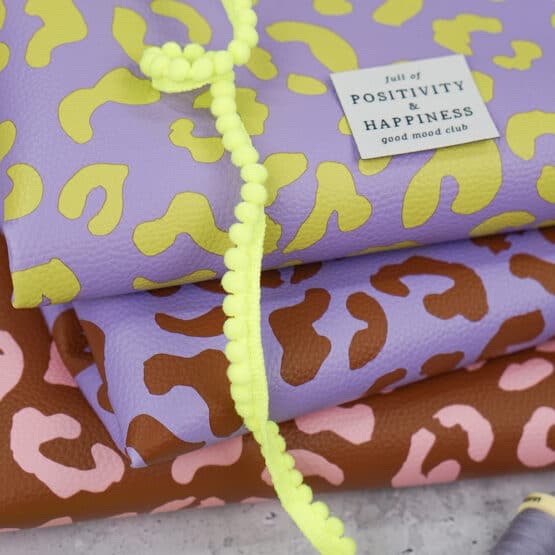 Diy Stoffmix 1329l Kunstleder Label Pomponborte