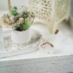 Diy Stoffe Inspiration 597o Giessen Glimmer Flakes Haeuser Untersetzer Toepfchen