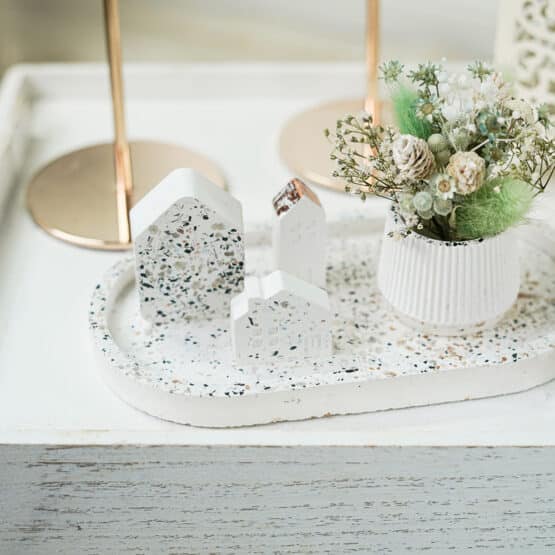 Diy Stoffe Inspiration 597p Giessen Glimmer Flakes Haeuser Untersetzer Toepfchen