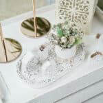 Diy Stoffe Inspiration 597s Giessen Glimmer Flakes Haeuser Untersetzer Toepfchen