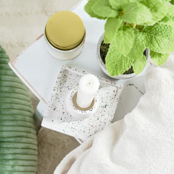 Diy Stoffe Inspiration 597u Giessen Glimmer Flakes Untersetzer Quadratisch Mini Toepfchen