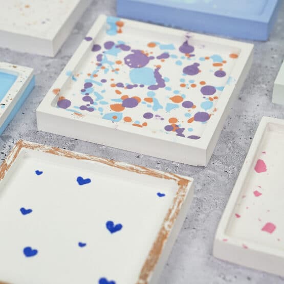 Diy Stoffe Inspiration 598w Giessen Untersetzer Quadratisch Spiegelfolie Folienkleber Flakes Farbpigmente