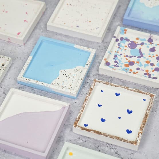 Diy Stoffe Inspiration 598z Giessen Untersetzer Quadratisch Spiegelfolie Folienkleber Flakes Farbpigmente