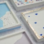 Diy Stoffe Inspiration 599c Giessen Untersetzer Quadratisch Spiegelfolie Folienkleber Flakes Farbpigmente