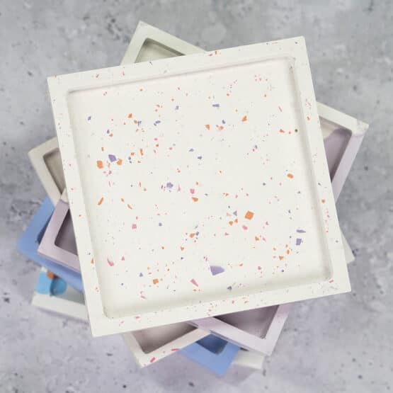 Diy Stoffe Inspiration 599d Giessen Untersetzer Quadratisch Flakes Farbpigmente