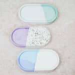 Diy Stoffe Inspiration 599m Giessen Untersetzer Oval Flakes Farbpigmente