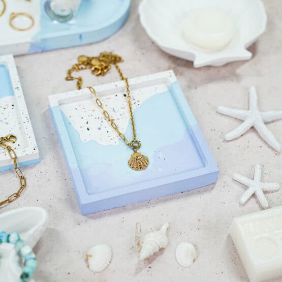 Diy Stoffe Inspiration 599o Giessen Untersetzer Oval Quadratisch Muscheln Flakes Farbpigmente