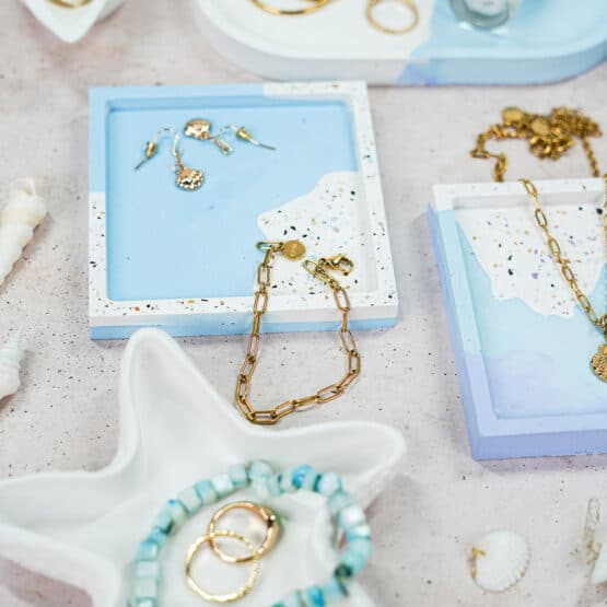 Diy Stoffe Inspiration 599p Giessen Untersetzer Oval Quadratisch Muscheln Flakes Farbpigmente