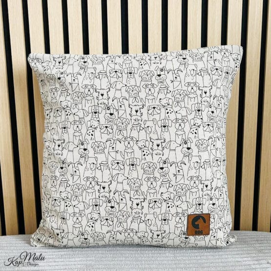 Diy Stoffe Inspiration 602j Kissen Canvas Dogs Label