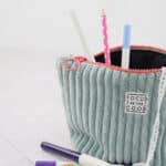 Diy Stoffe Inspiration 602l Naeh Etui Velvet Breitcord Altmint