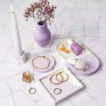 Diy Stoffe Inspiration 603n Giessen Paket Kerze Vase Herz Untersetzer Quadrat Oval Pigment Glimmer Flakes Lavendel