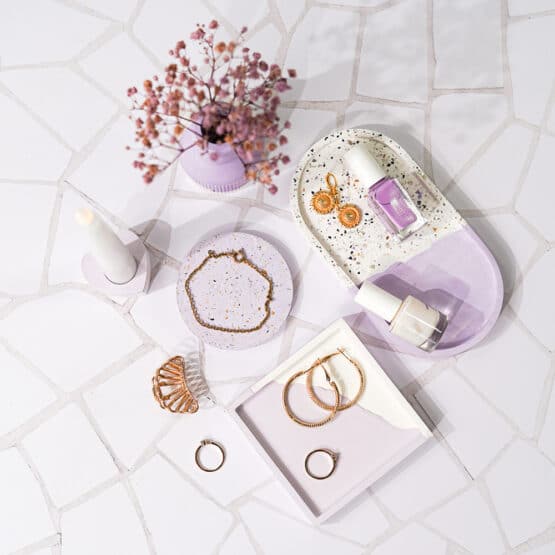 Diy Stoffe Inspiration 603o Giessen Paket Kerze Vase Herz Untersetzer Quadrat Oval Pigment Glimmer Flakes Lavendel