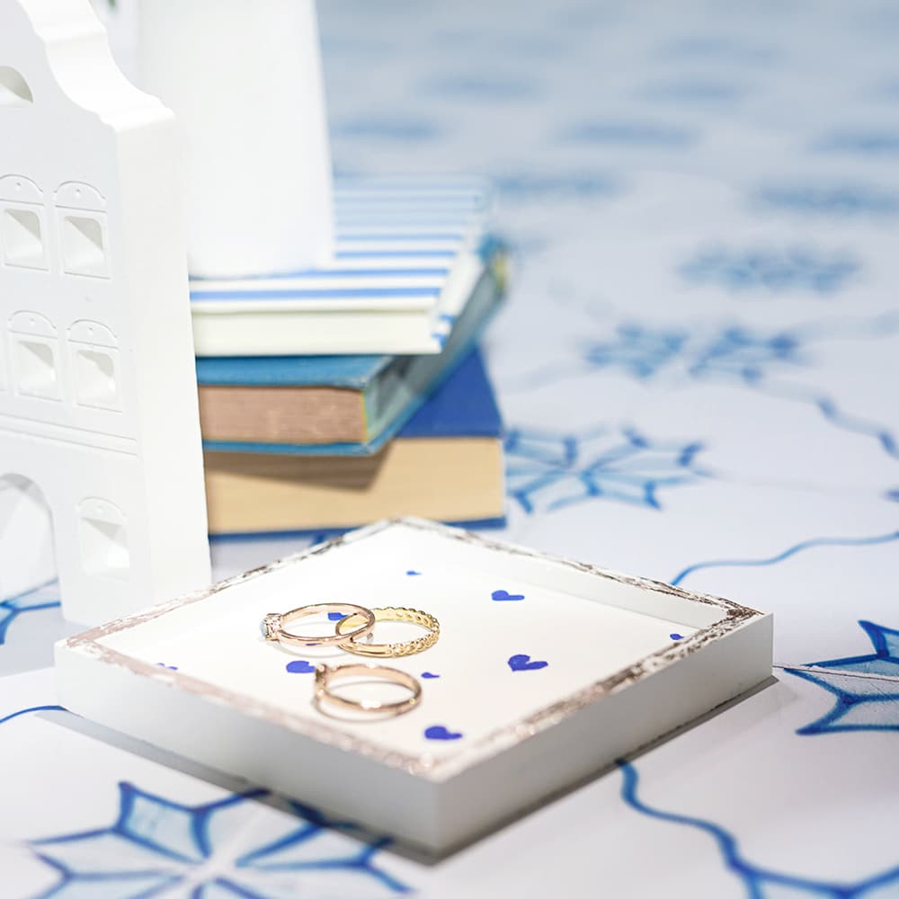 Diy Stoffe Inspiration 604w Giessen Paket Untersetzer Quadrat Haeuser Mini Pigment Ultrablau Weiss Spiegelfolie