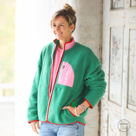 Diy Stoffe Outfit 581b Boucle Emerald Popeline Helles Pink