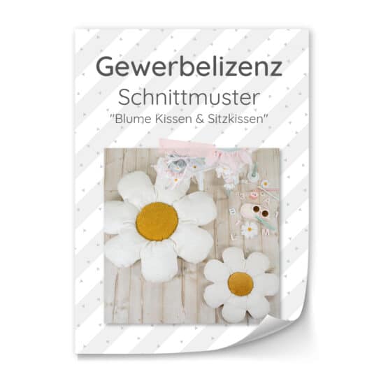 Gewerbelizenz Blumen Kissen Sitzkissen