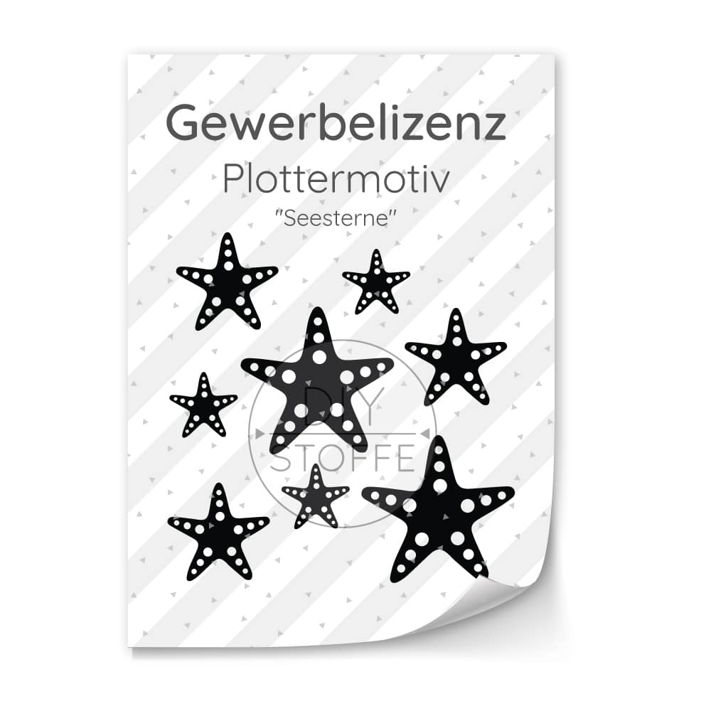 Lizenz Seesterne Plottermotiv Diy Stoffe Lizenz Seesterne Plottermotiv Diy Stoffe