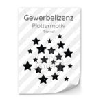 Lizenz Sterne Plottermotiv Diy Stoffe