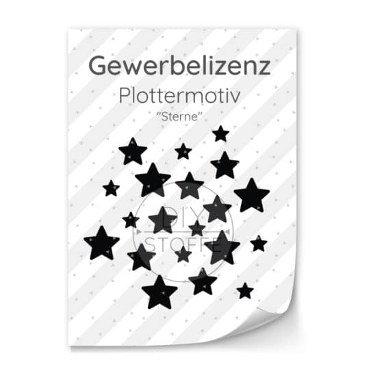 Lizenz Sterne Plottermotiv Diy Stoffe