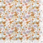 Popeline Copper Millefleur Staubweiss Organic