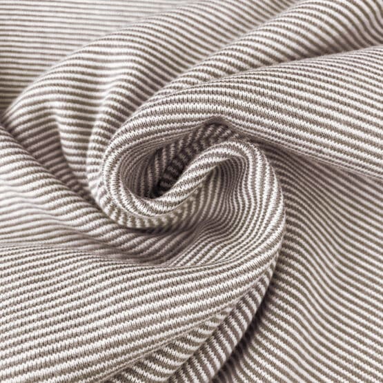 Buendchen Dunkles Smoky Beige Weiss 1 Mm Gestreift 2