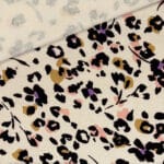 French Terry Leichter Kuschelsweat Leo Flowers Natur 3