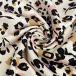 French Terry Leichter Kuschelsweat Leo Flowers Natur 4