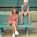 Frottee Jersey Streifen Orange 1