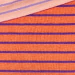 Frottee Jersey Streifen Sunset Orange Light Lilac 2