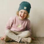 Helles Altrosa French Terry Buendchen Dunkler Salbei Kif