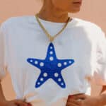 Plottermotiv Seestern Königsblau