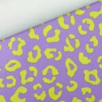 Kunstleder Leo Lavendel Neongelb